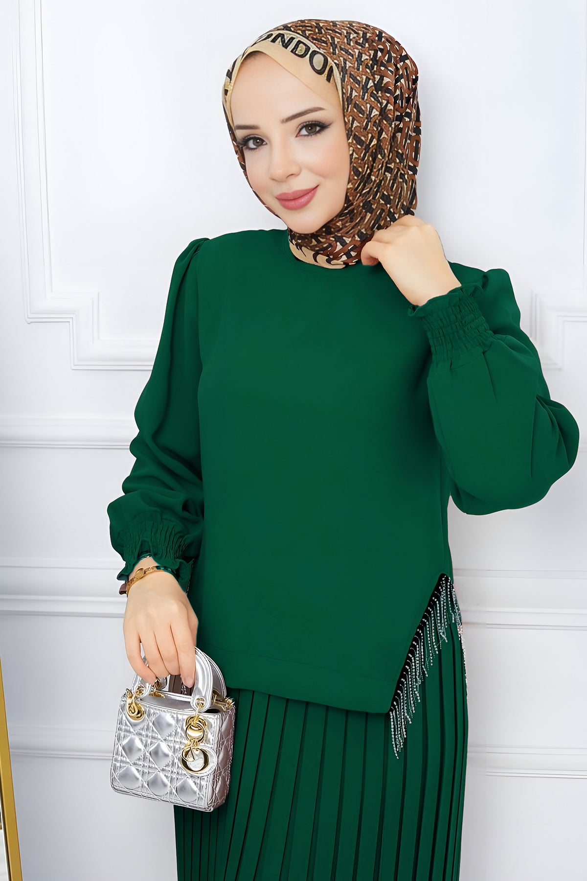 Tweedelige rok en trui hijabjurk dames - NTKM0007D4797ZMT
