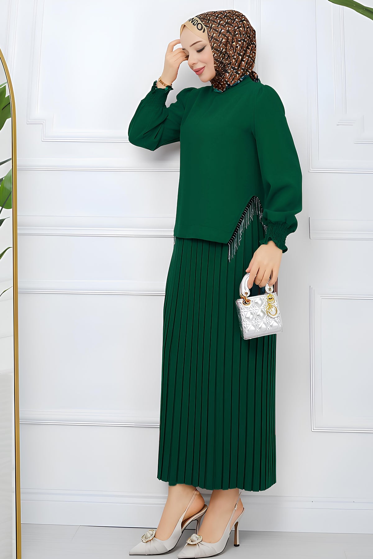 Tweedelige rok en trui hijabjurk dames - NTKM0007D4797ZMT