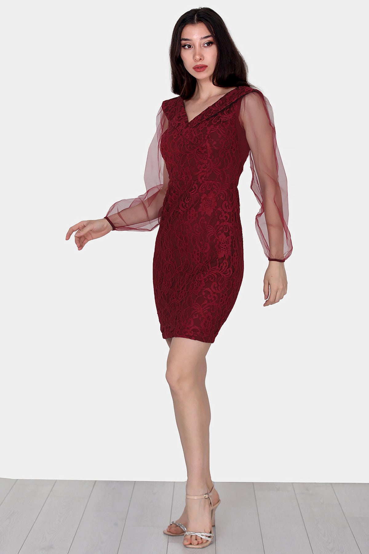 Kurzes Midikleid Sommerkleid für Damen - NELB0588D5092BRD