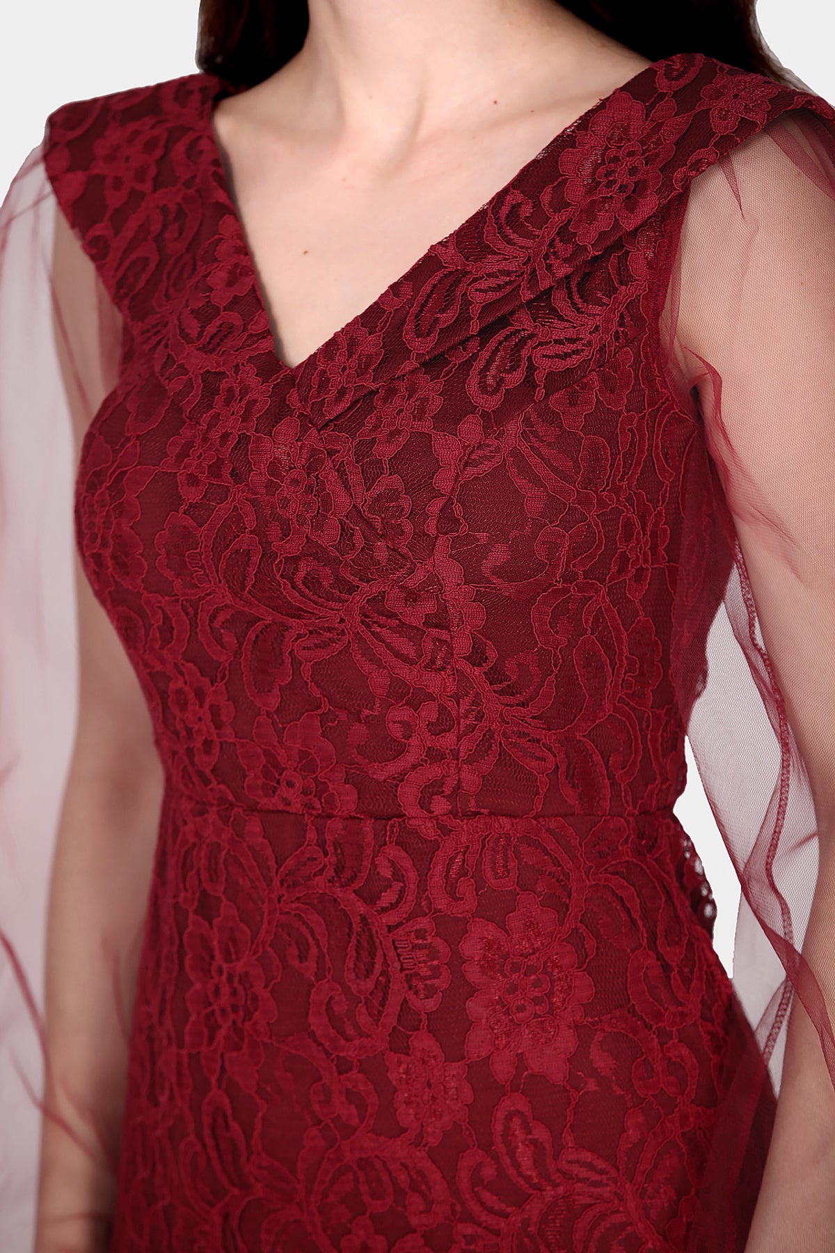 Kurzes Midikleid Sommerkleid für Damen - NELB0588D5092BRD