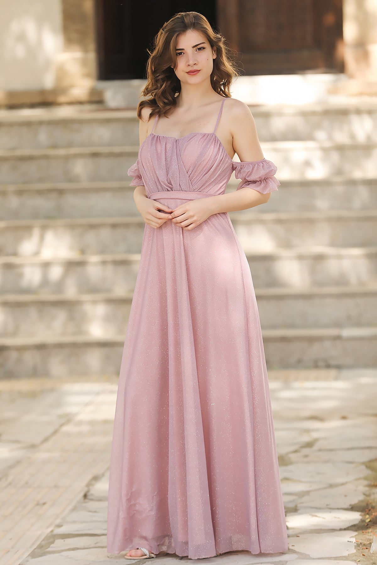 Langes Maxikleid Sommerkleid für Damen- NELB0588D5146GÜL
