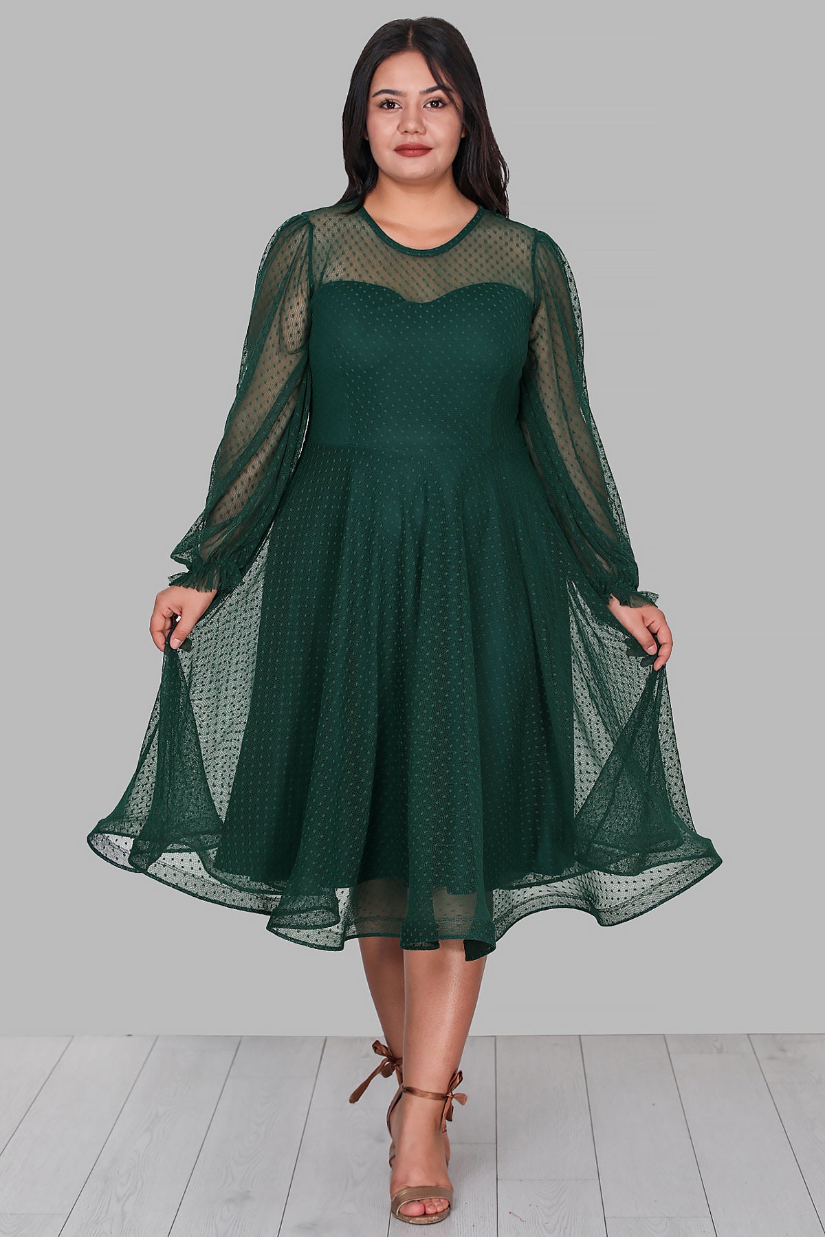 Grid Mess Dress - NELB0588D5154ZMT
