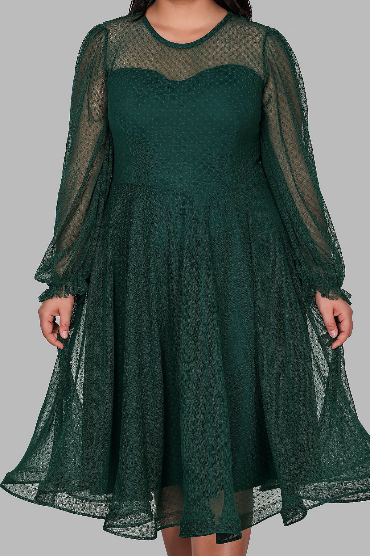 Grid Mess Dress - NELB0588D5154ZMT