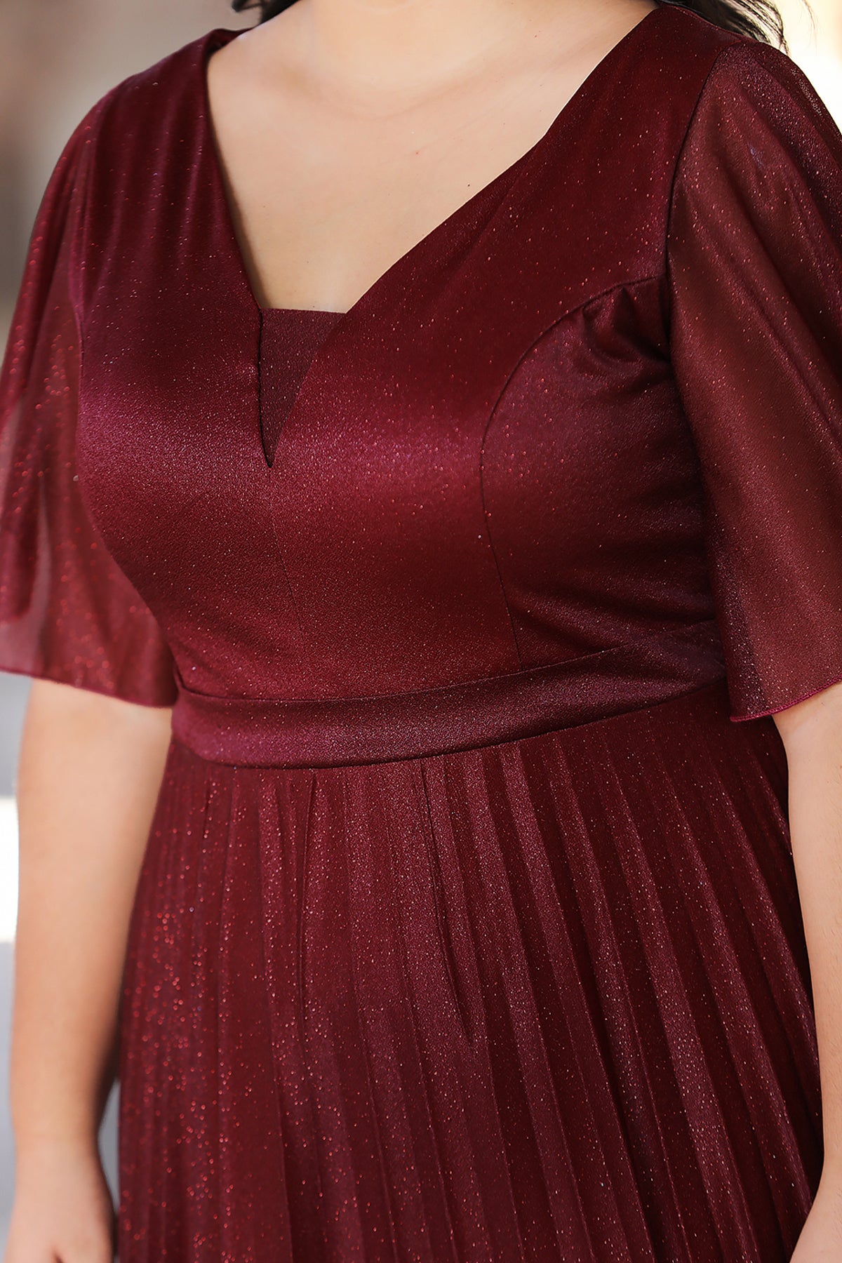 Langes Maxikleid Sommerkleid für große Größen - NELB0588D5064BRD