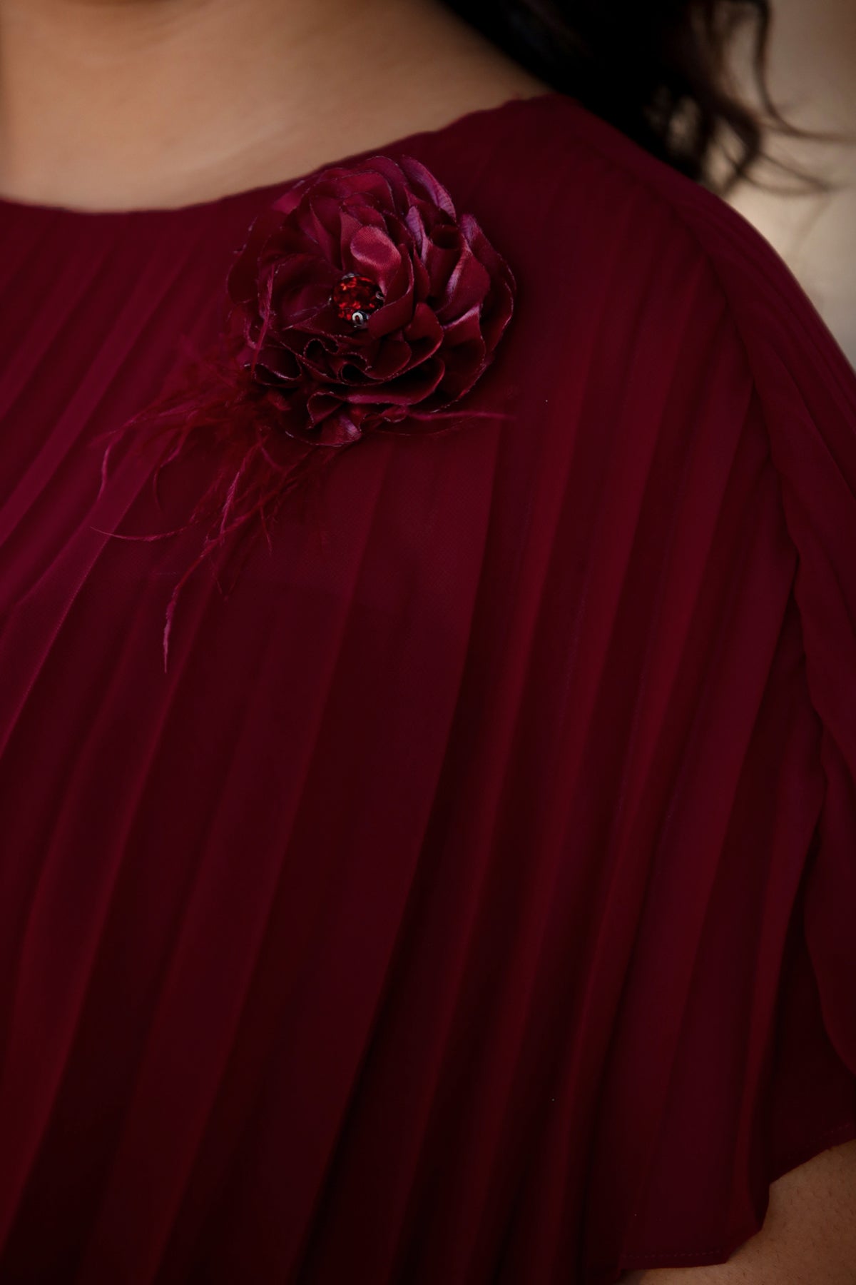 Great sizes short evening dress - NELB0588D5167BRD