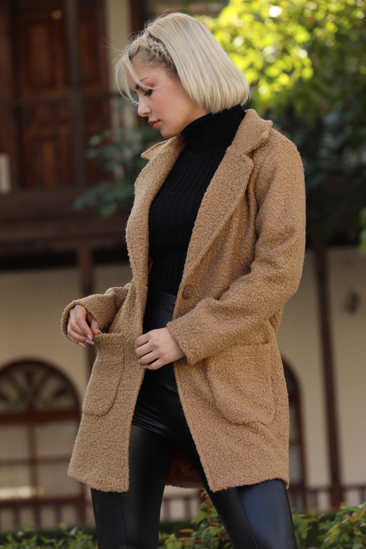 Gebreide jas in trendy winterjas voor dames - NKBN0541K3025TBA