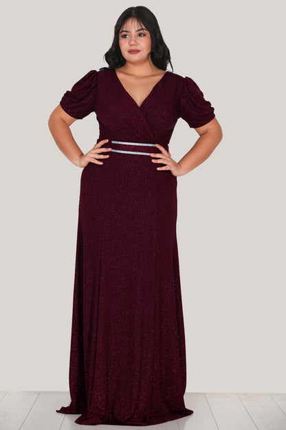 Langes Maxikleid Hochzeit für große Größen NYELB0553D9409BRD
