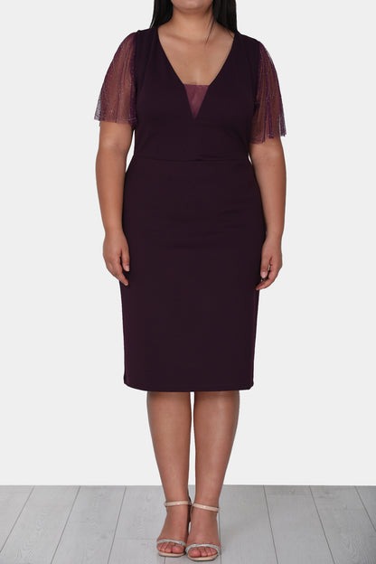 Women's midi dress summer dress for plus sizes - NELB0588D5047K-M