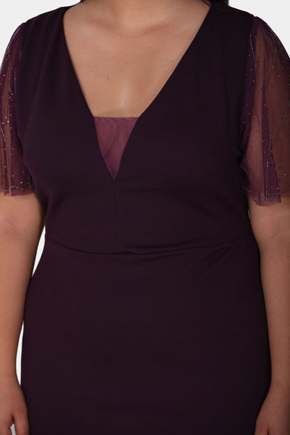 Women's midi dress summer dress for plus sizes - NELB0588D5047K-M