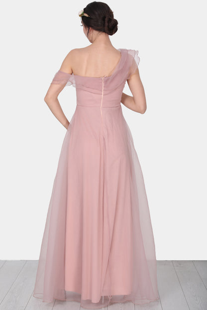 Lange maxi-jurk zomerjurk met voor- NELB0588D5143PDR