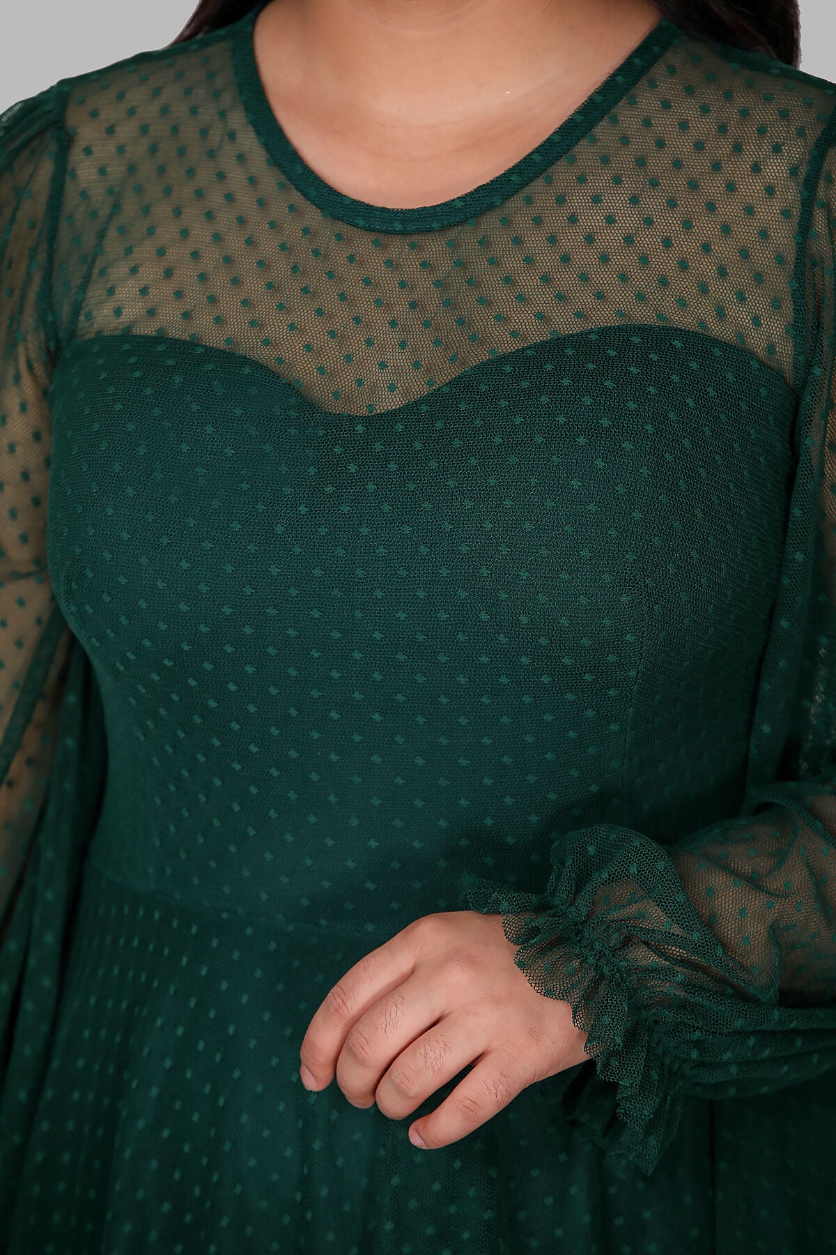 Damen Midikleid Sommerkleid für große Größen - NELB0588D5154ZMT