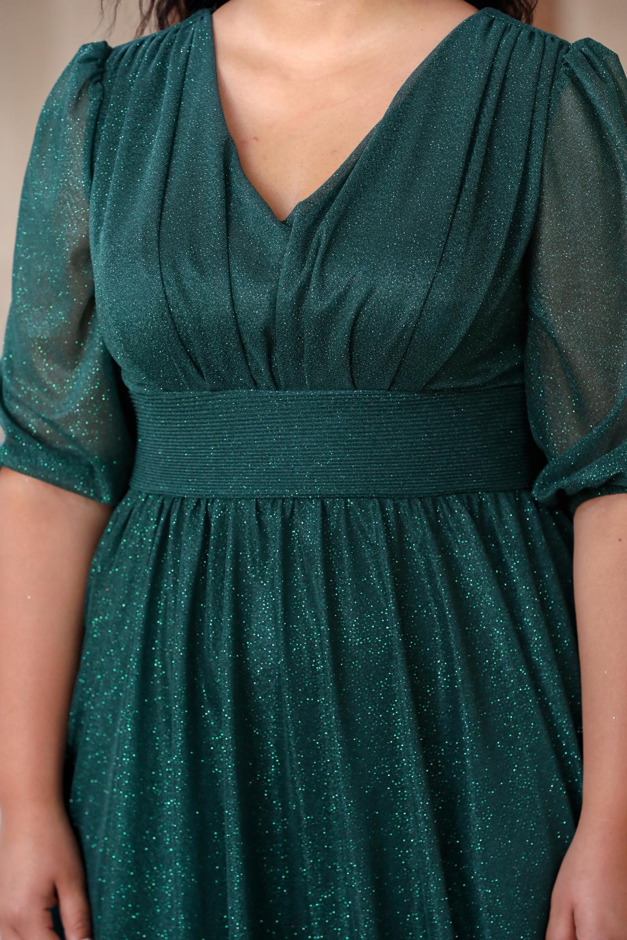 Dames midi-jurk zomerjurk voor grote maten - NELB0553D8848YŞL