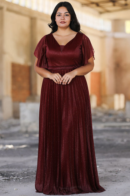 Langes Maxikleid Sommerkleid für große Größen - NELB0588D5064BRD