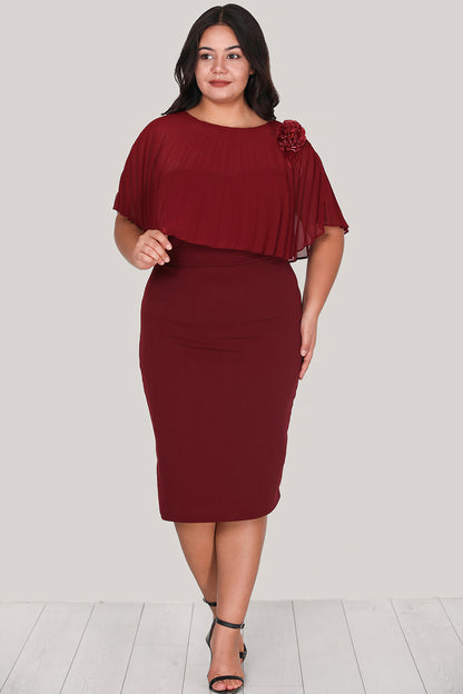Damen Midikleid Sommerkleid für große Größen - NELB0588D5167BRD