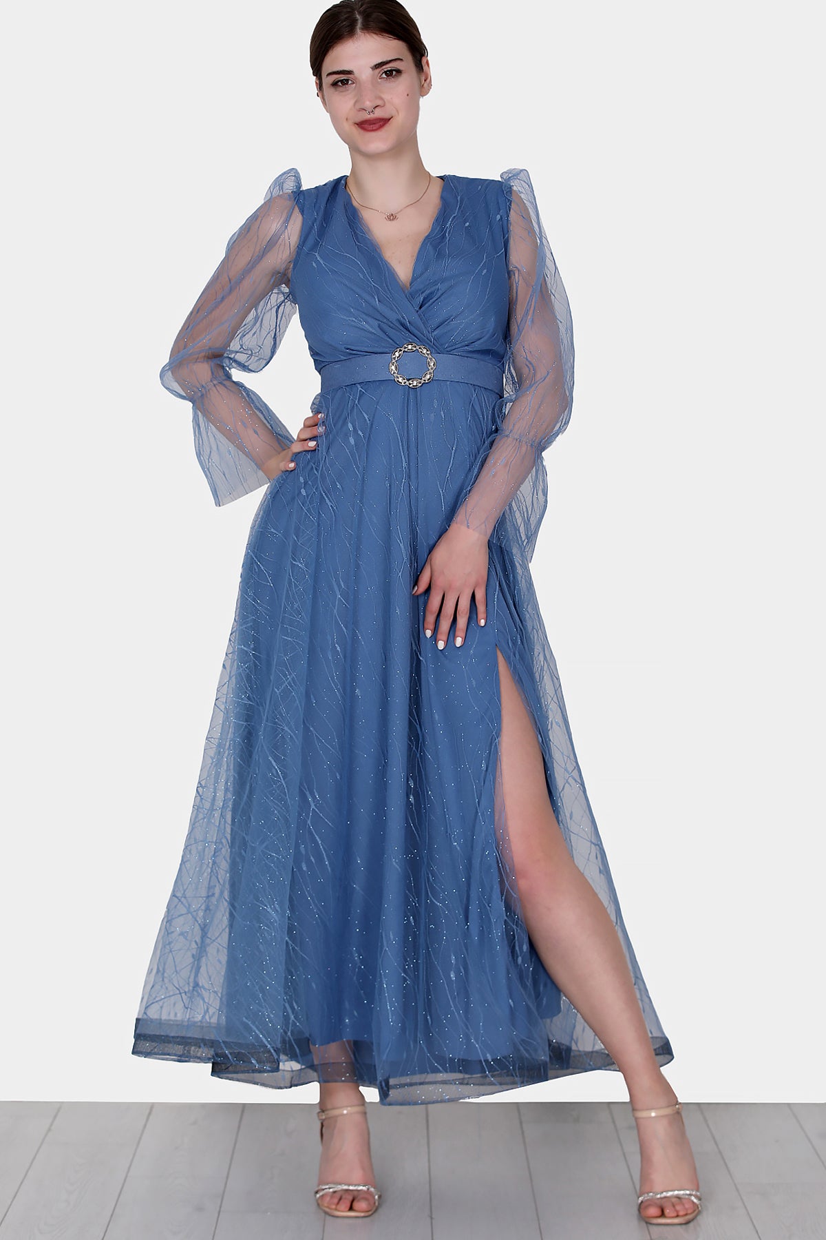 Langes Maxikleid Sommerkleid für Damen - NELB0572D5142iND