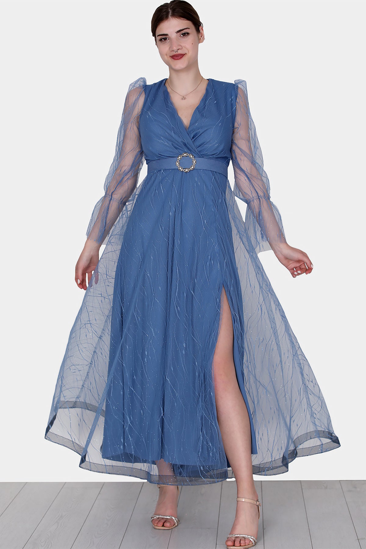 Langes Maxikleid Sommerkleid für Damen - NELB0572D5142iND