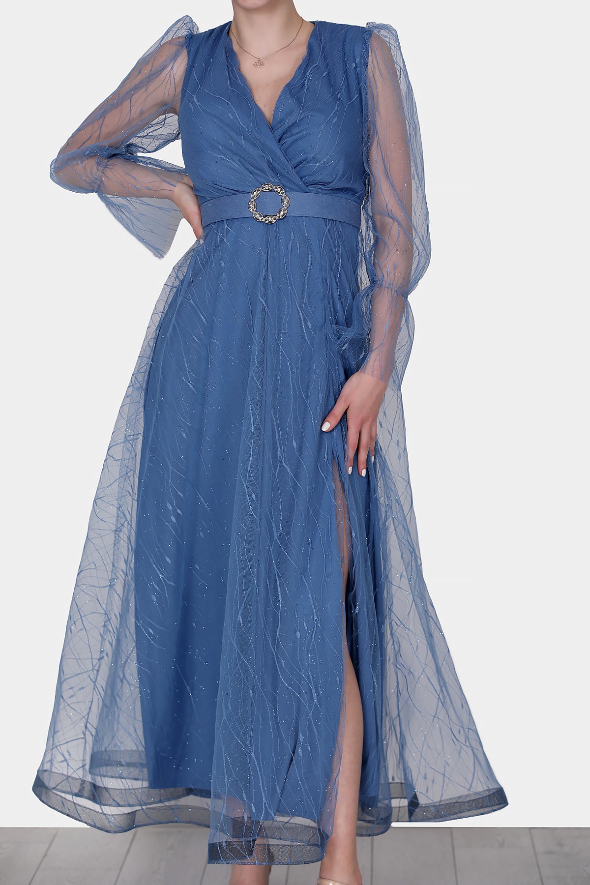 Langes Maxikleid Sommerkleid für Damen - NELB0572D5142iND